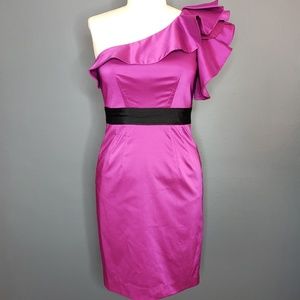 Jessica Simpson Satin Magenta Dress NWT
